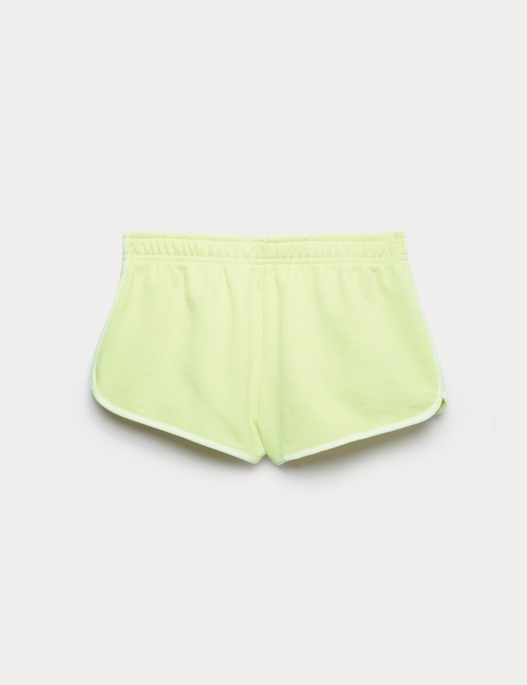 M&S Cotton Rich Runner Shorts (6-16 Yrs) - 10-11 Years - Lime, Lime