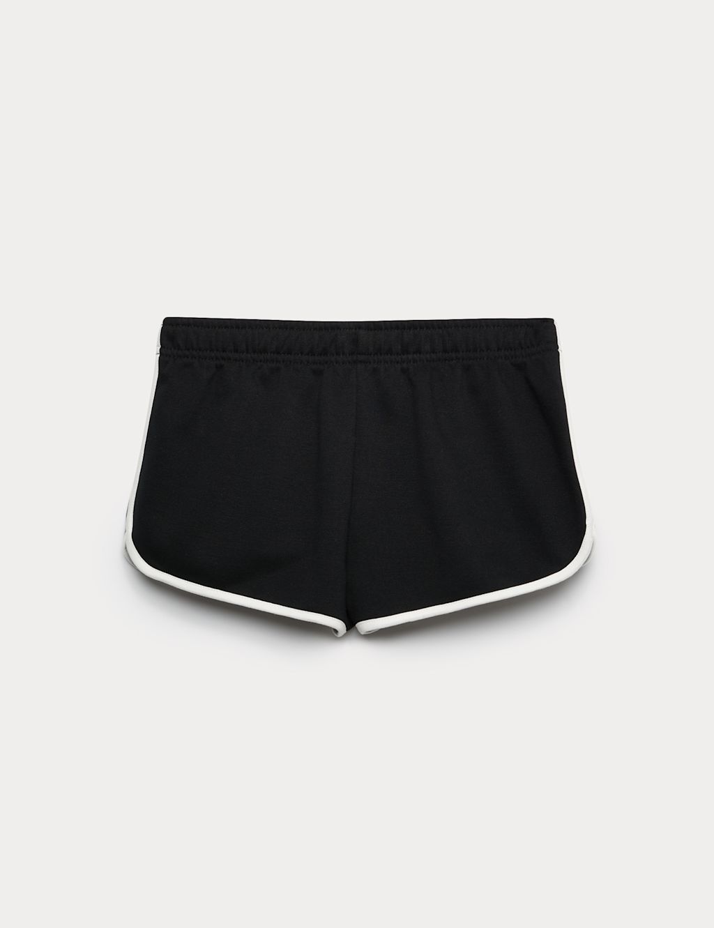 M&S Cotton Rich Runner Shorts (6-16 Yrs) - 10-11 Years - Black, Black