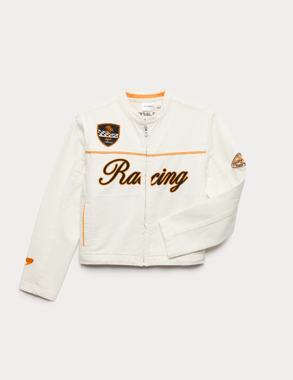 M&S Denim McLaren&trade; Racing Jacket (6-16 Yrs) - 6-7 Years - Ecru Mix, Ecru Mix
