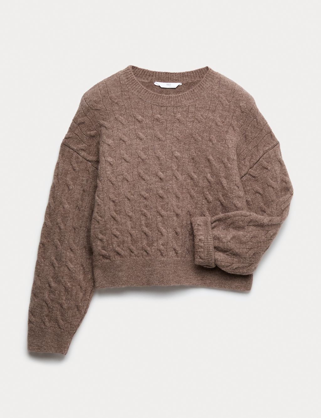 M&S Cable Knit Jumper (6-16 Yrs) - 10-11 - Nutmeg, Nutmeg