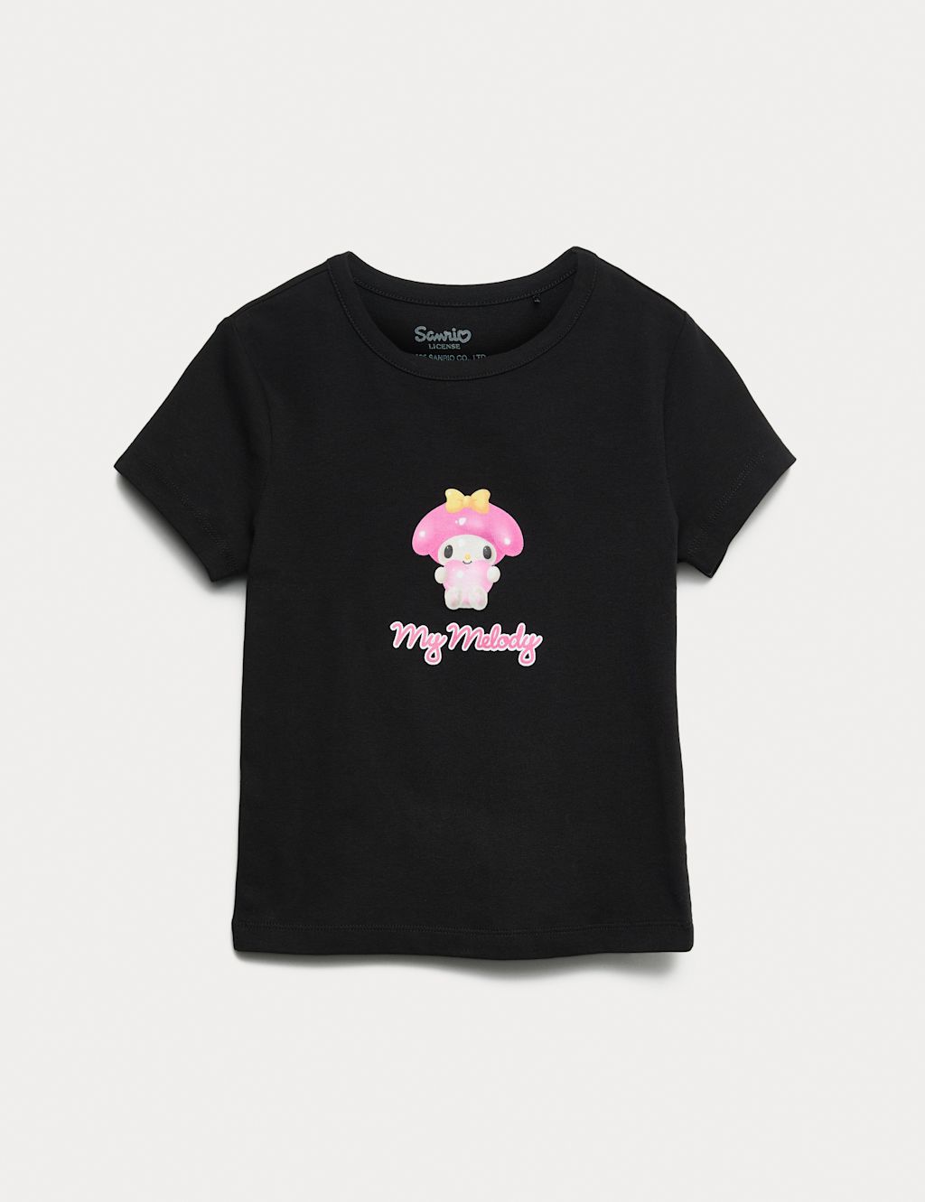 M&S Pure Cotton My Melody™ T-Shirt (6-16 Yrs) - 10-11 - Carbon, Carbon