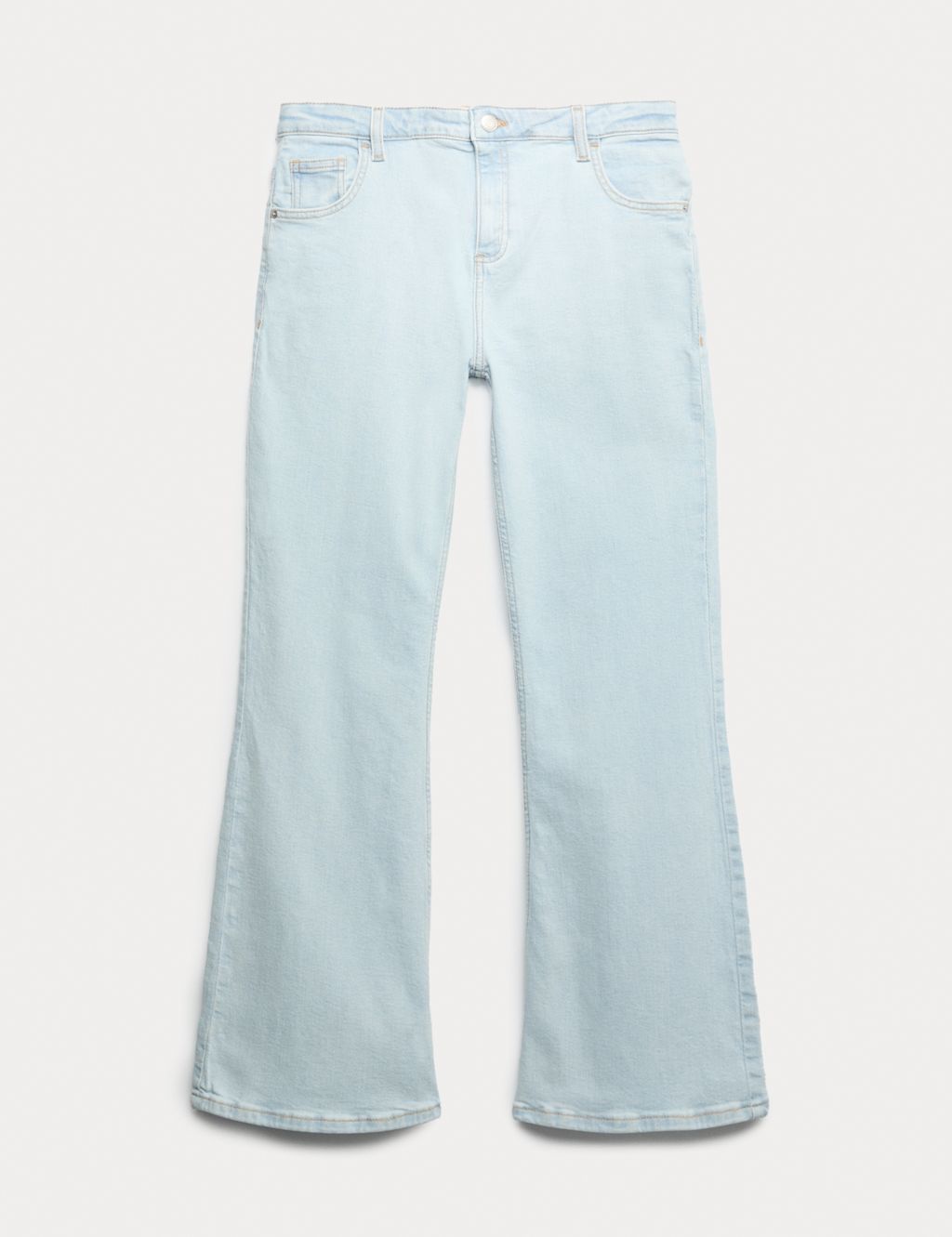 M&S Denim Kickflare Jeans (6-16 Yrs) - 10-11 Years - Light Denim, Light Denim
