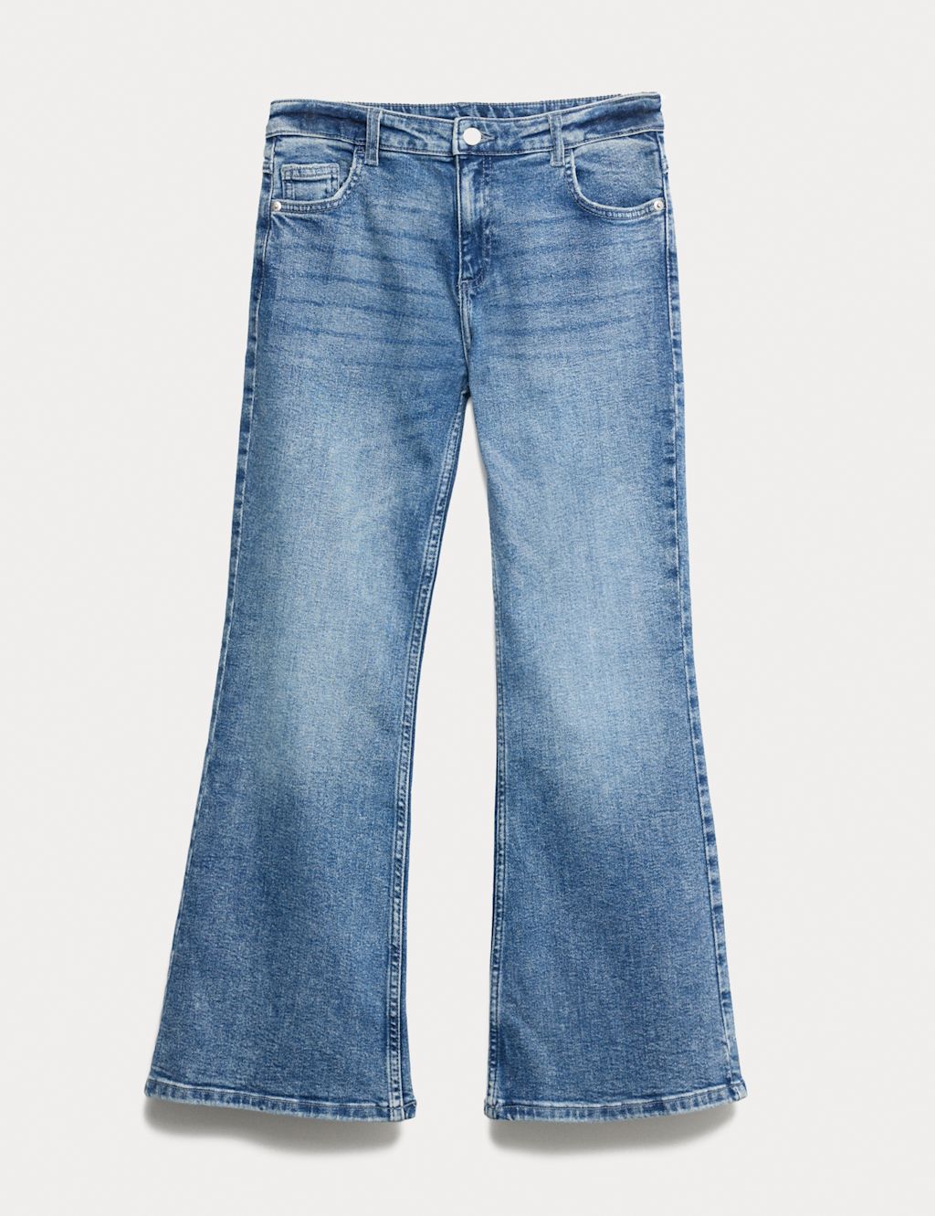 M&S Kickflare Denim Jeans (6-16 Yrs) - 10-11, Denim