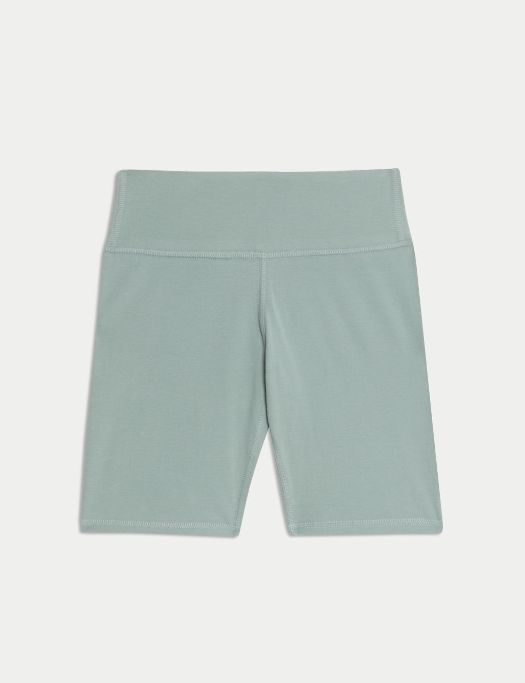 M&S Cotton Rich Cycling Shorts (6-16 Yrs) - 10-11 Years - Light Green, Light Green