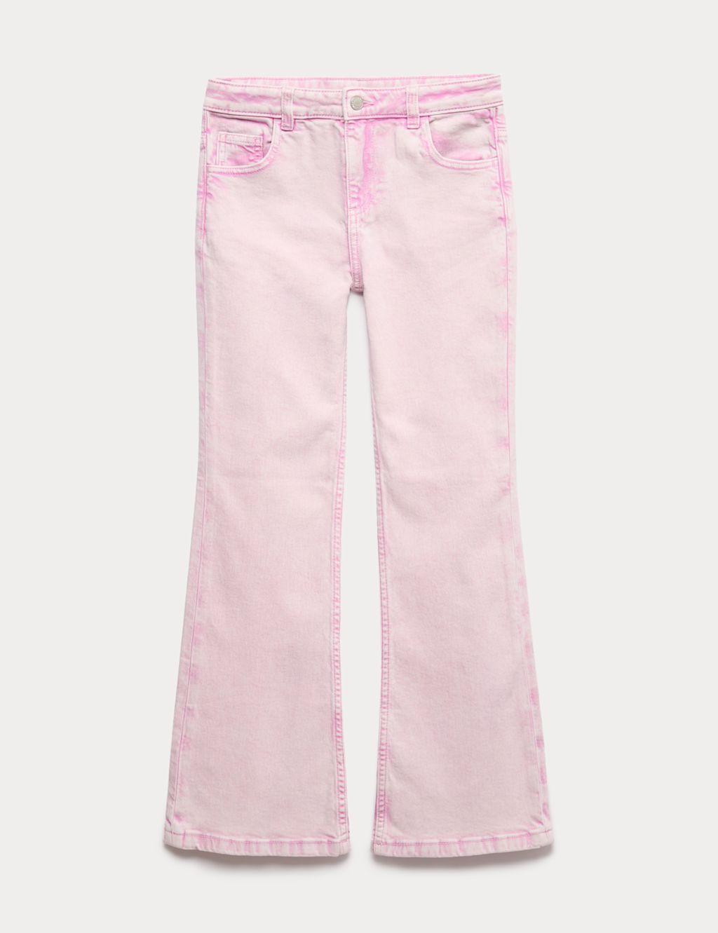 M&S Denim Kickflare Jeans (6-16 Yrs) - 11-12 Years - Pink, Pink