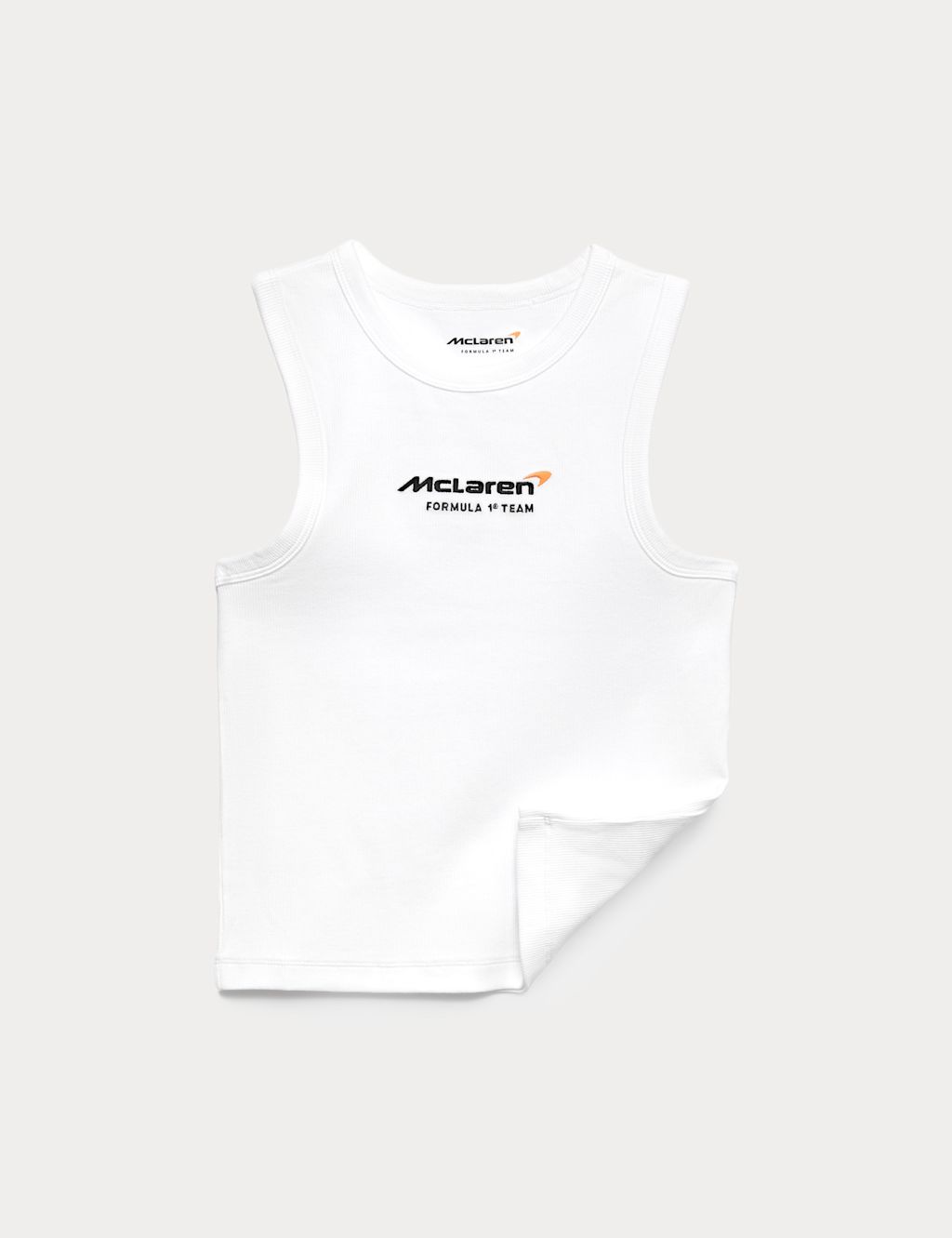 M&S Cotton Rich McLaren&trade; Vest (6-16 Yrs) - 12-13 Years - Ecru Mix, Ecru Mix