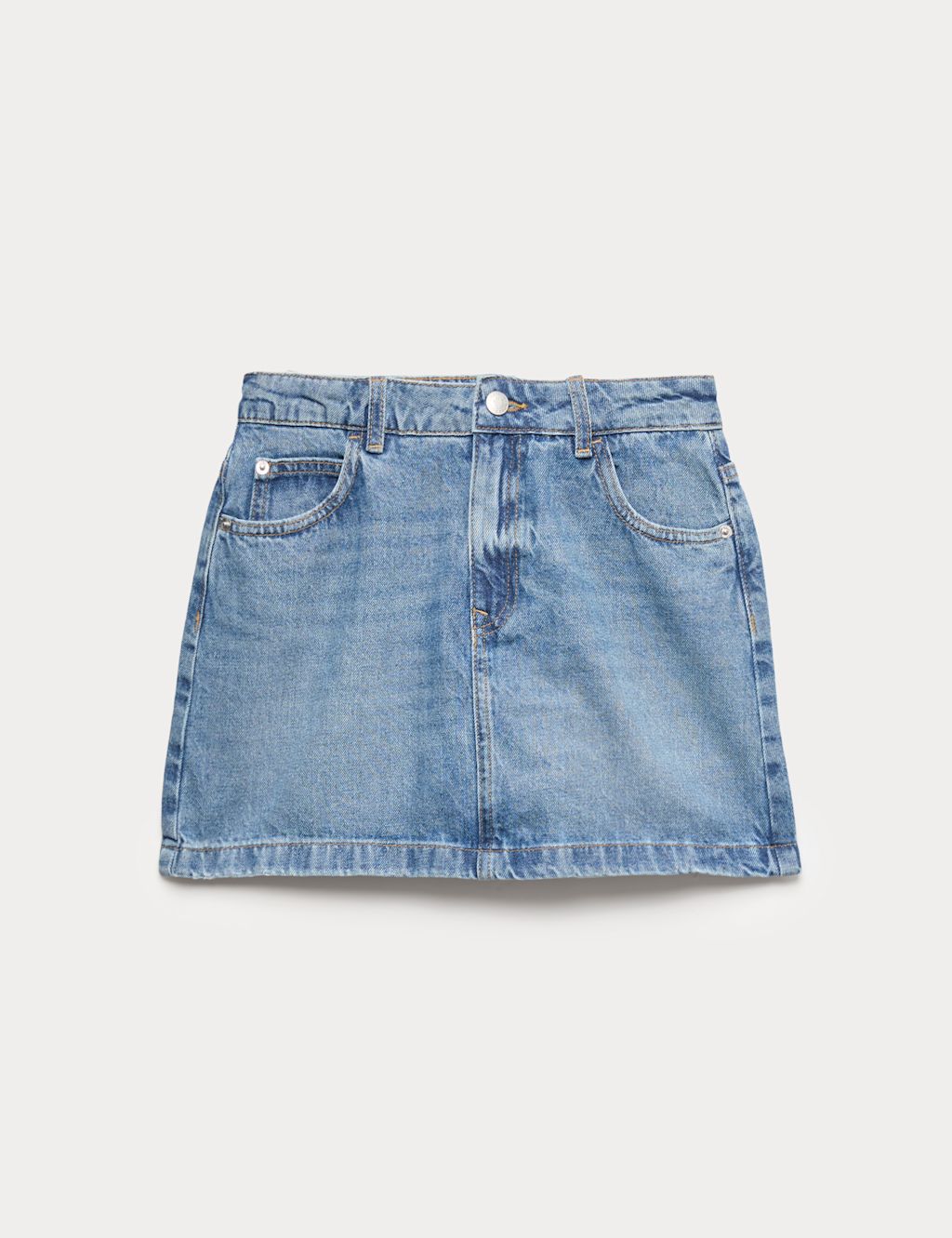 M&S Denim Mini Skirt (6-16 Yrs) - 10-11 Years, Denim