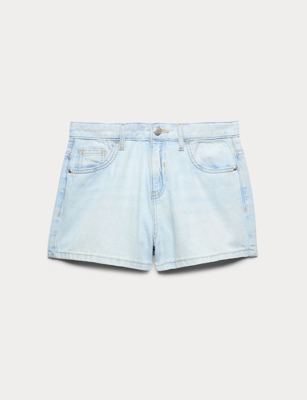 M&S Denim Shorts (6-16 Yrs) - 10-11 Years - Light Denim, Light Denim