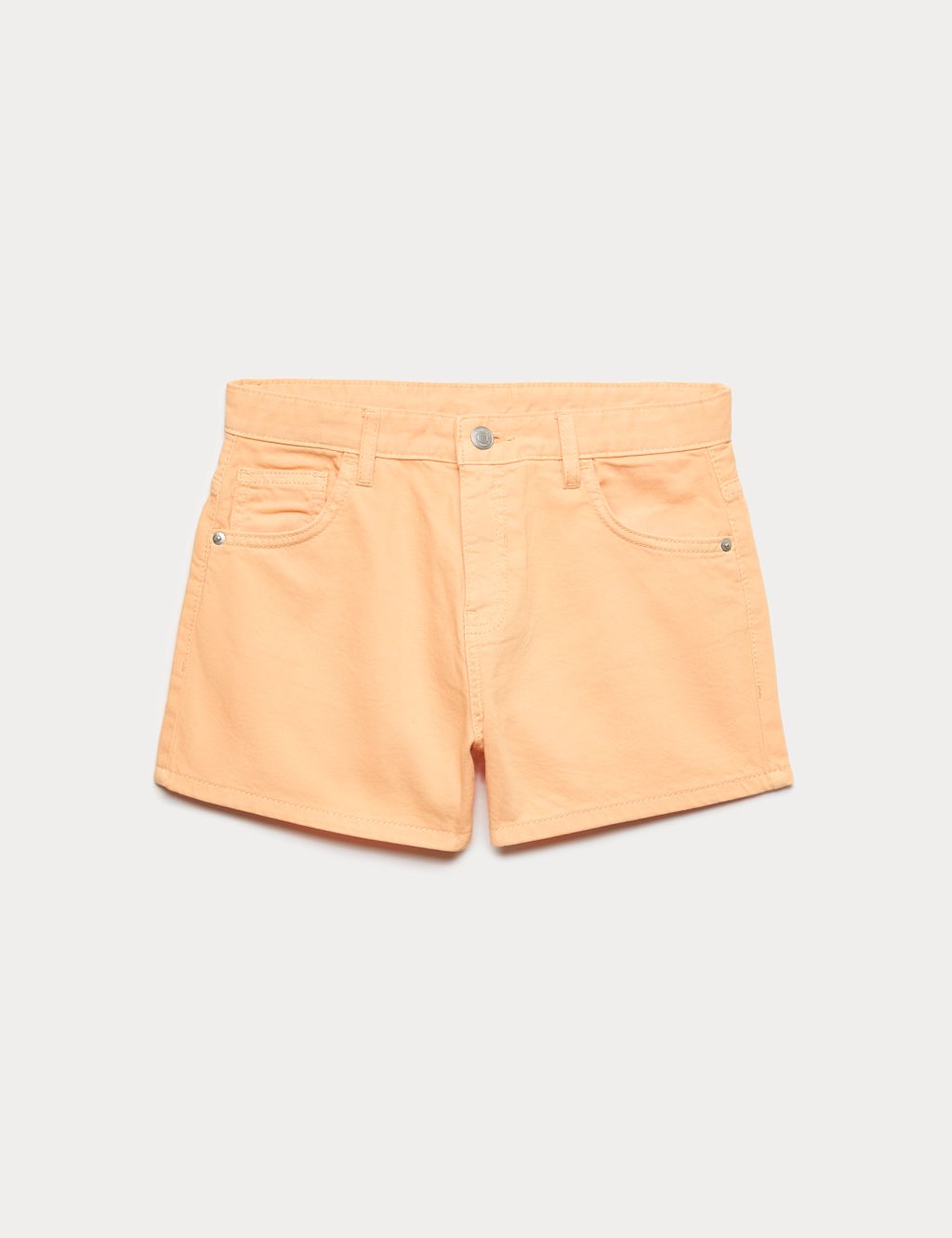 M&S Denim Shorts (6-16 Yrs) - 10-11 Years - Orange, Orange