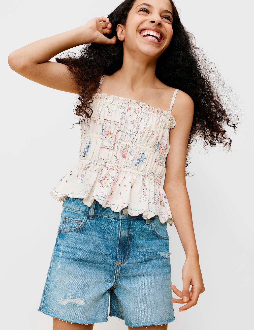 M&S Denim Bermuda Shorts (6-16 Yrs) - 10-11 Years, Denim