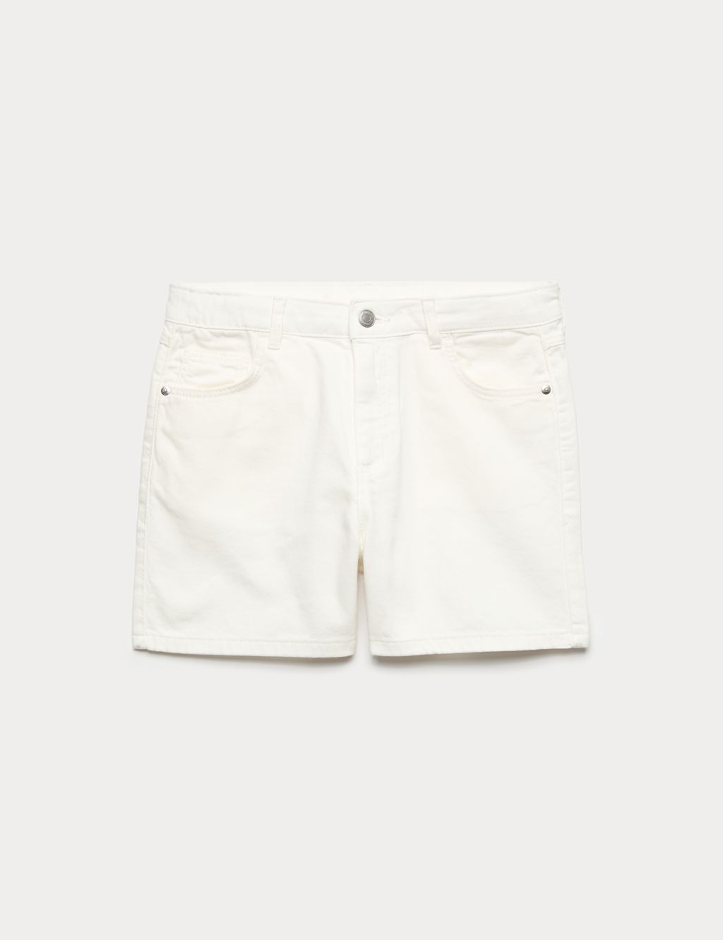 M&S Denim Bermuda Shorts (6-16 Yrs) - 10-11 Years - Ecru, Ecru
