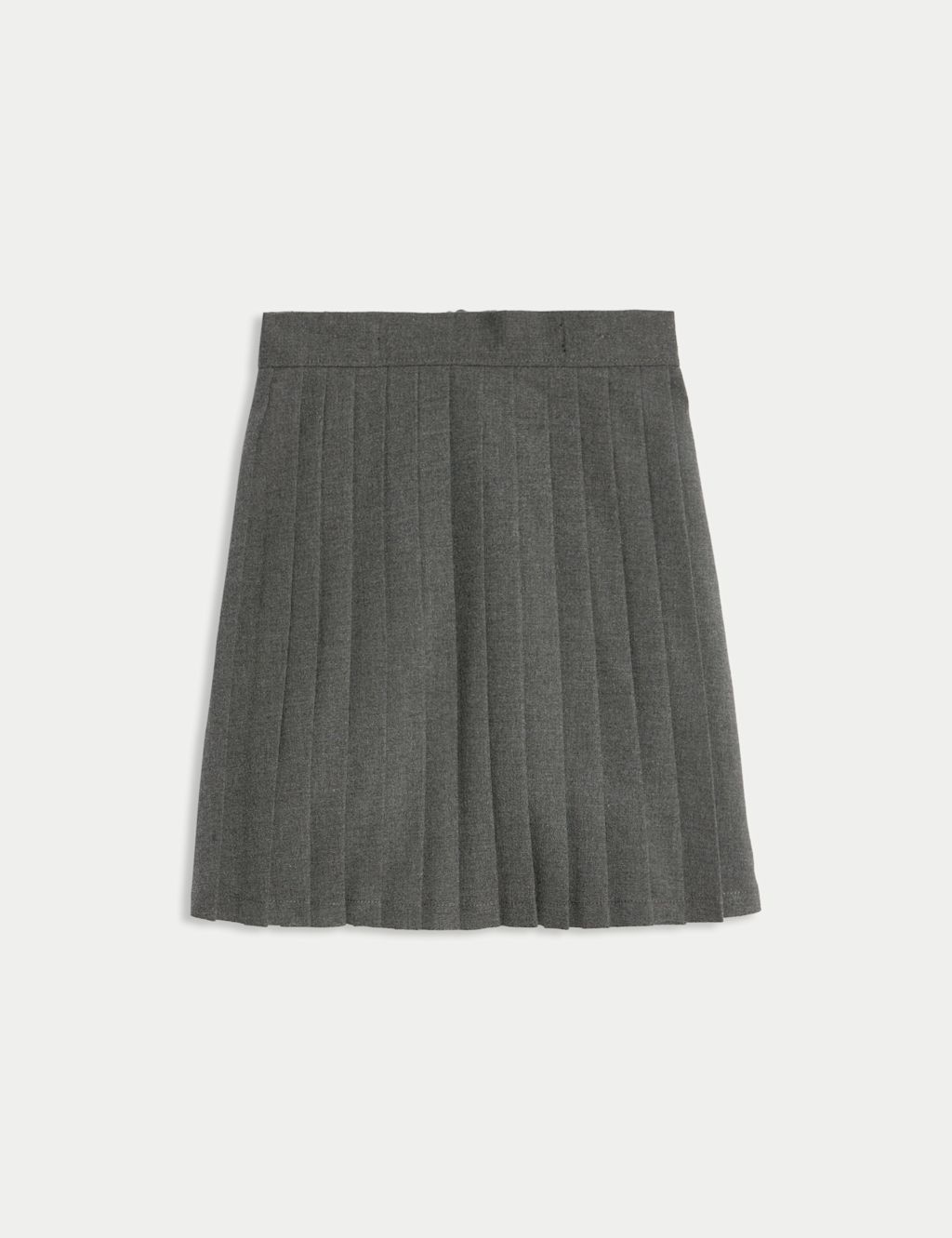 M&S Girls Easy Dressing Pull On School Skirt (2-16 Yrs) - 10-11 Years - Grey, Grey