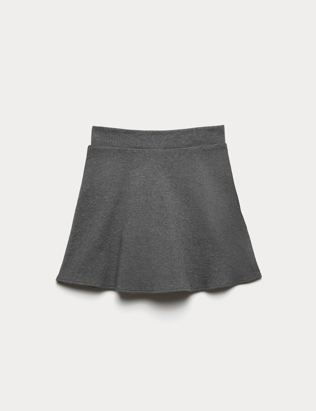 M&S Girls Jersey School Skort (2-18 Yrs) - 10-11 Years - Grey, Grey