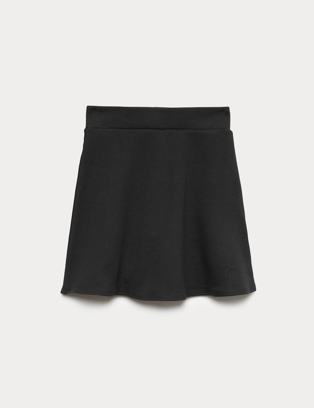 M&S Girls Jersey School Skort (2-18 Yrs) - 10-11 Years - Black, Black