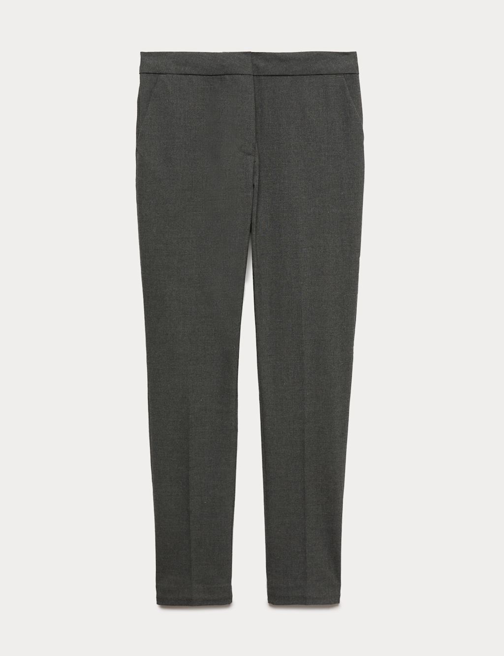 M&S Girls Super Skinny Leg School Trousers (2-18 Yrs) - 10-11 Years - Grey, Grey