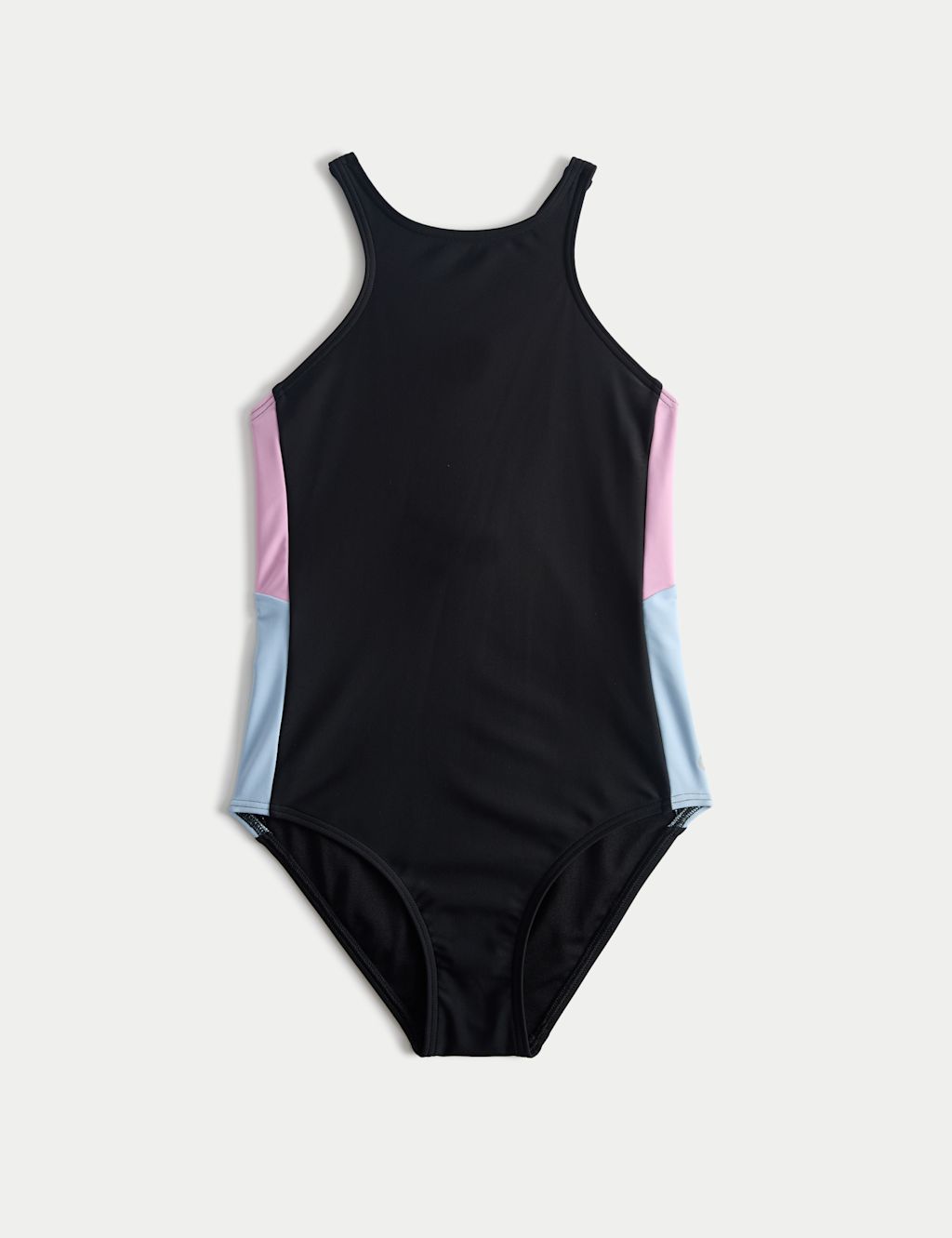 Goodmove Colour Block Sports Swimsuit (6-16 Yrs) - 14-15 Years - Black Mix, Black Mix