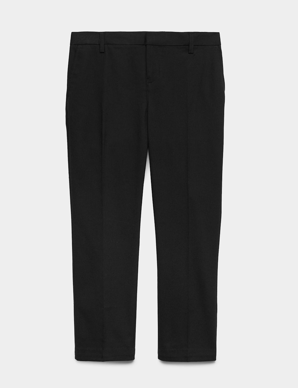 M&S Boys Plus Fit Slim Leg Waist School Trousers (2-18 Yrs) - 10-11 Years - Black, Black