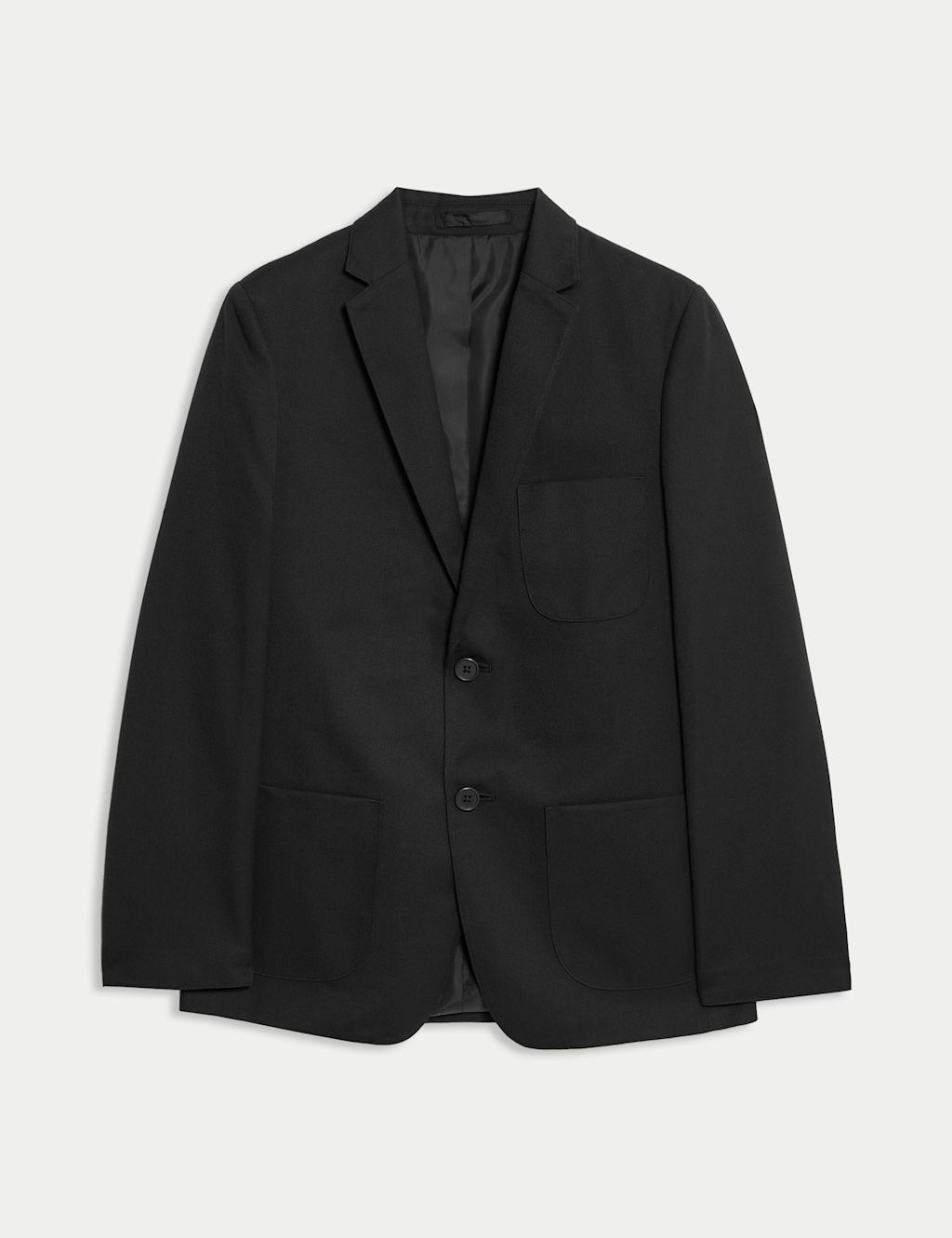 M&S Senior Boys Pure Cotton Regular Fit School Blazer (9-18 Yrs) - 9-10Y - Black, Black