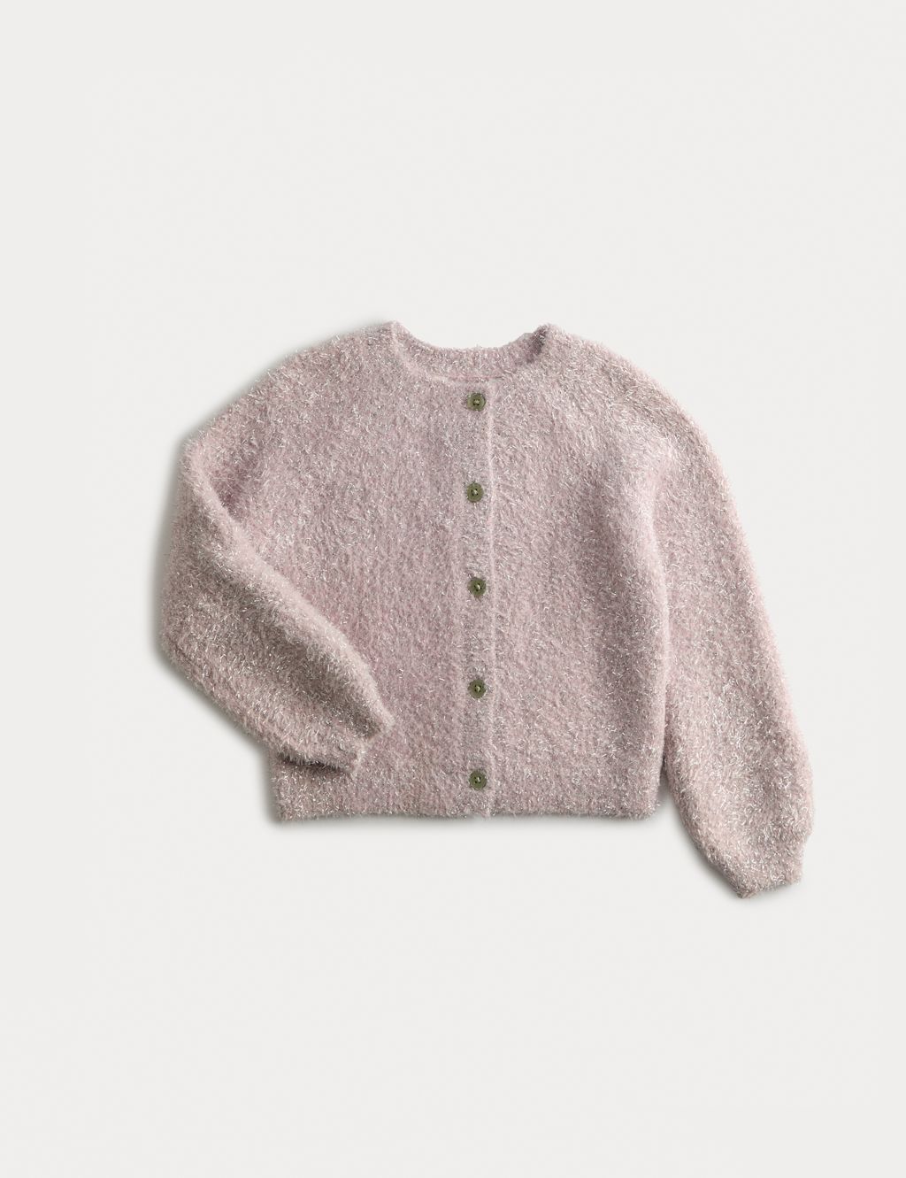 M&S Sparkle Cardigan (2-8 Yrs) - 2-3 Y - Pink, Pink