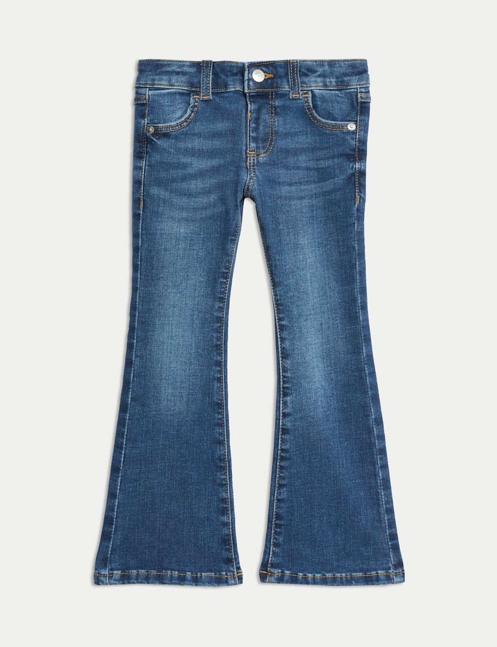M&S Denim Flared Jeans (2-8 Yrs) - 4-5 Years - Dark Denim, Dark Denim
