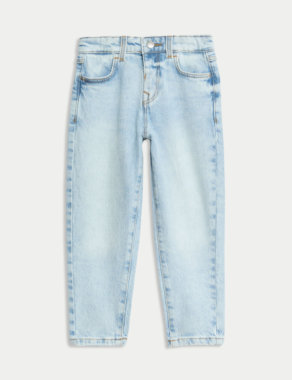 M&S Denim Mom Jeans (2-8 Yrs) - 2-3 Years - Light Denim, Light Denim