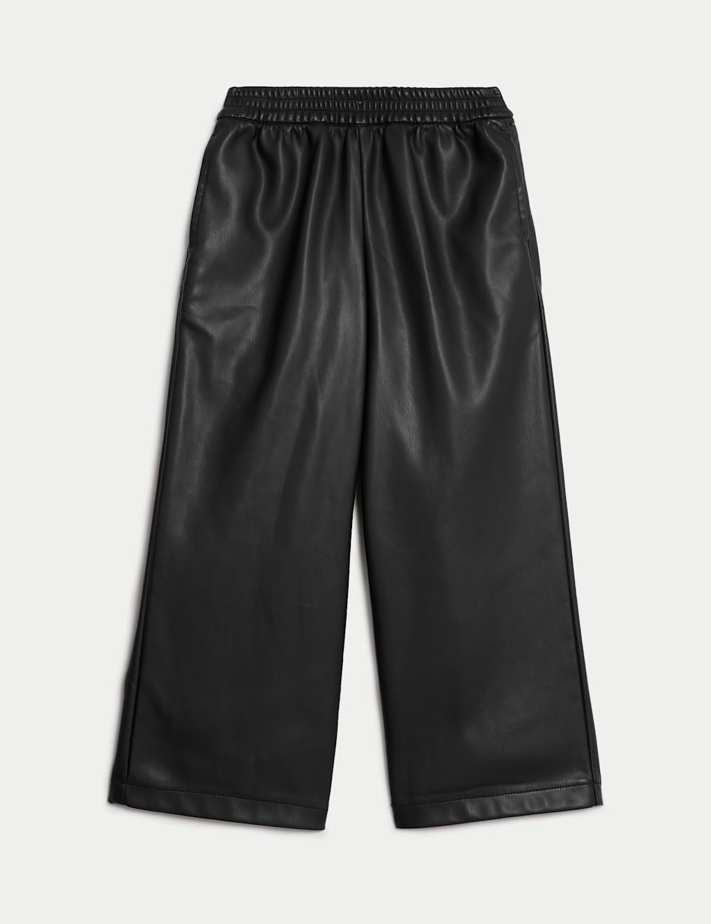 M&S Faux Leather Trousers (2-8 Yrs) - 2-3 Y - Black, Black