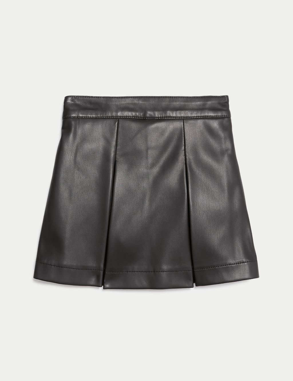 M&S Faux Leather Skort (2-8 Yrs) - 2-3 Y - Black, Black