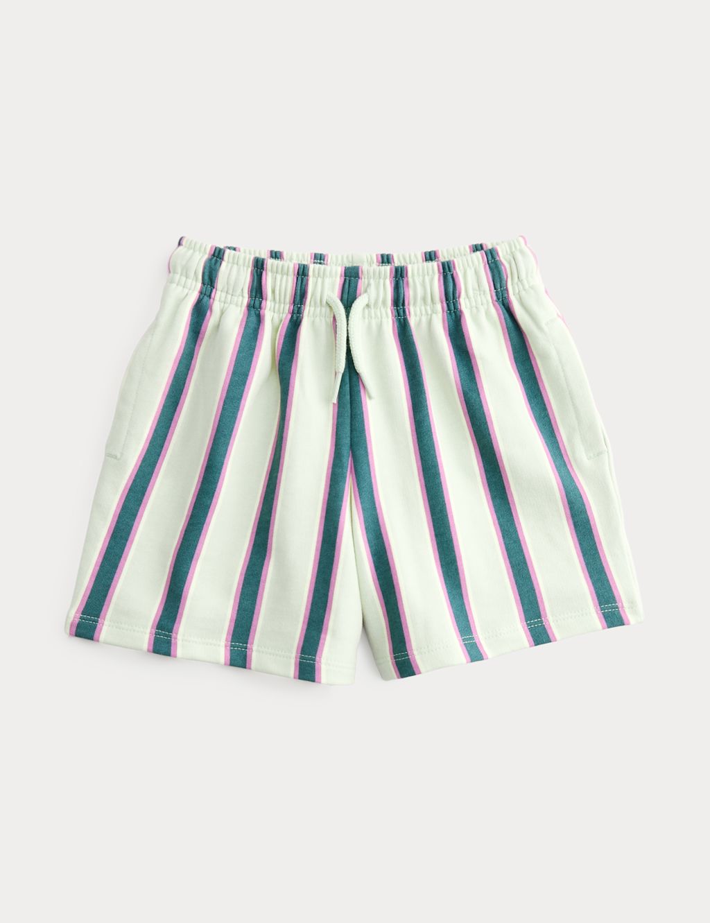 M&S Cotton Rich Striped Shorts (2-8 Yrs) - 2-3 Years - Multi, Multi