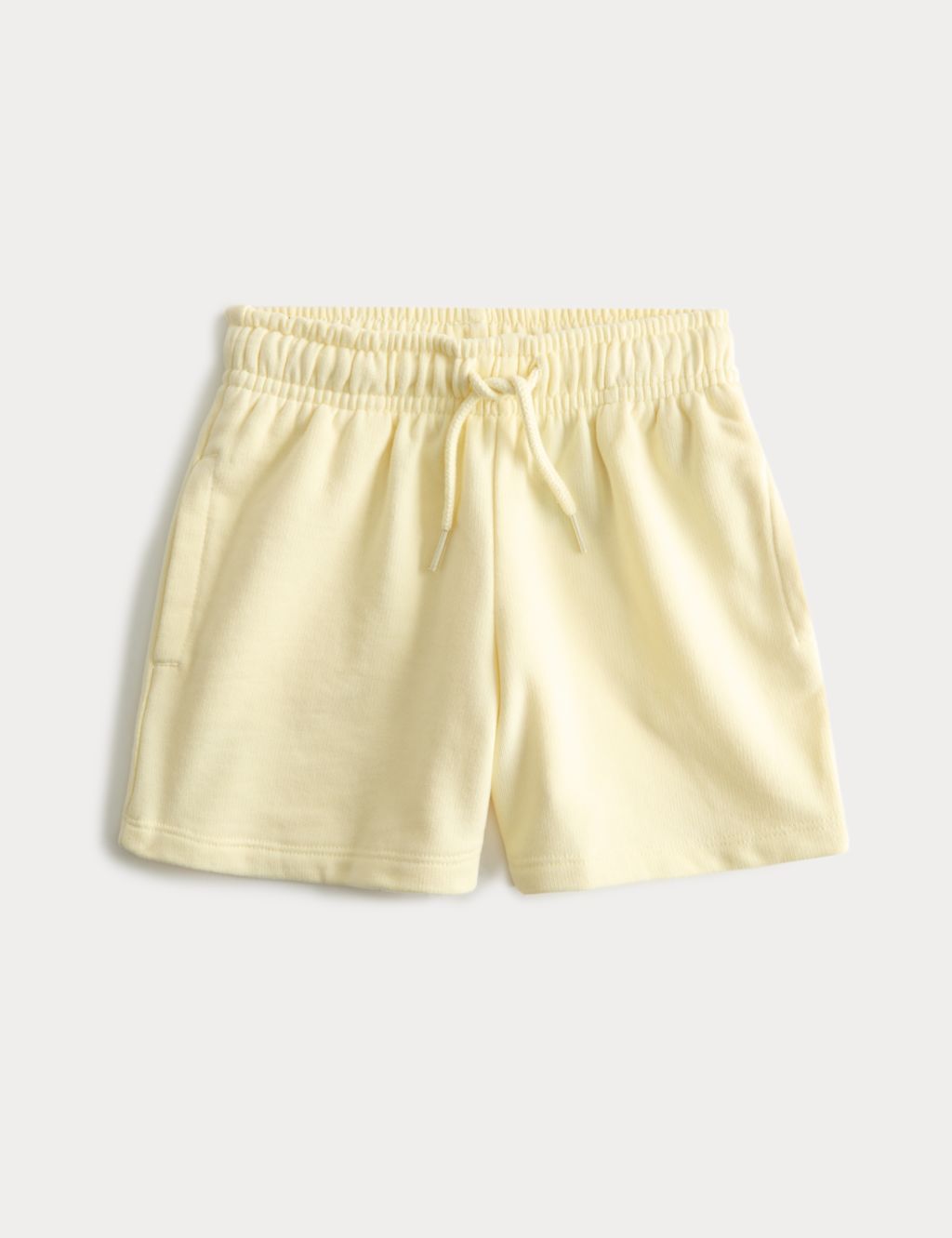 M&S Cotton Rich Shorts (2-8 Yrs) - 2-3 Years - Pale Yellow, Pale Yellow