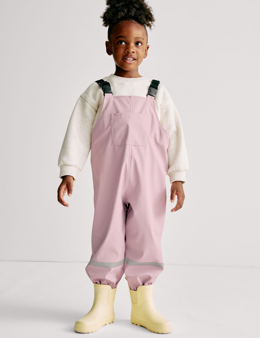 M&S Ski Dungarees (1-8 Yrs) - 2-3 Y - Pink Cloud, Pink Cloud