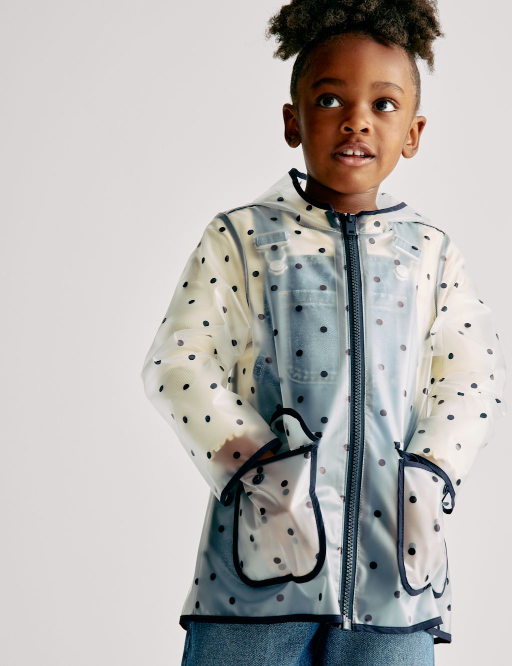 M&S Polka Dot Rain Mac (2-8 Yrs) - 2-3 Y - Multi, Multi