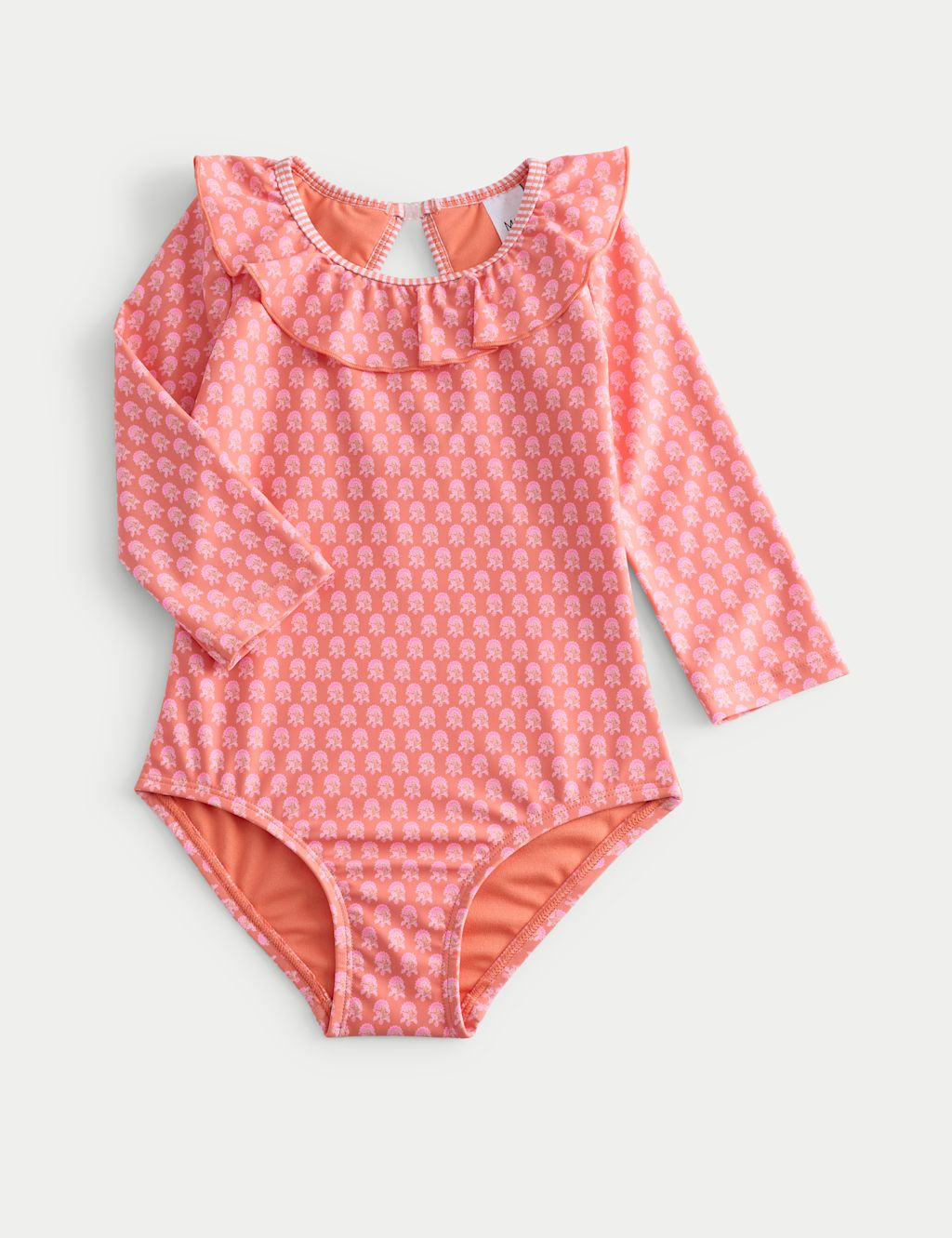 M&S Floral Print Swimsuit (2-8 Yrs) - 2-3 Years - Pink, Pink