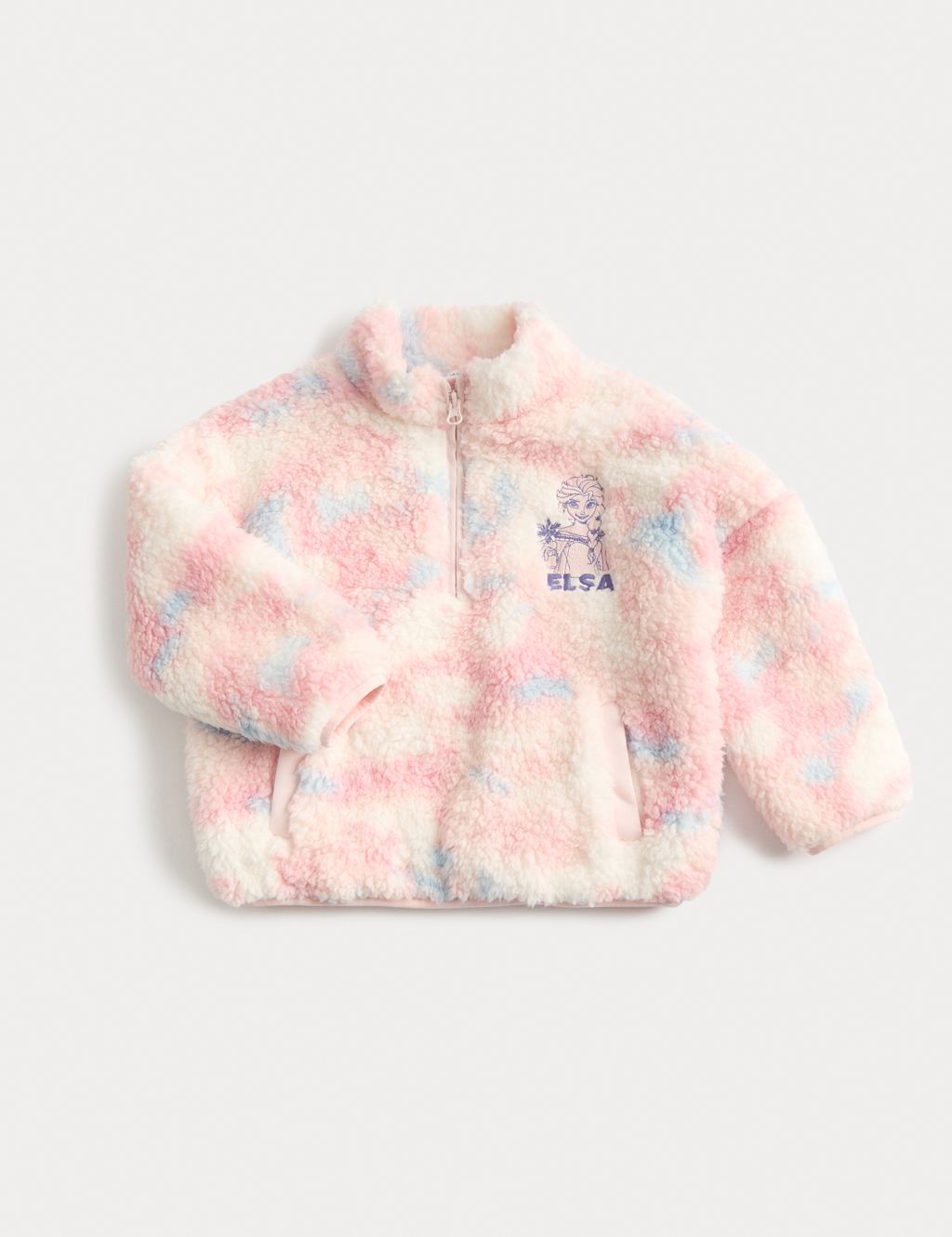 M&S Disney Frozen&trade; Borg Fleece (2-8 Yrs) - 3-4 Years - Lilac Mix, Lilac Mix
