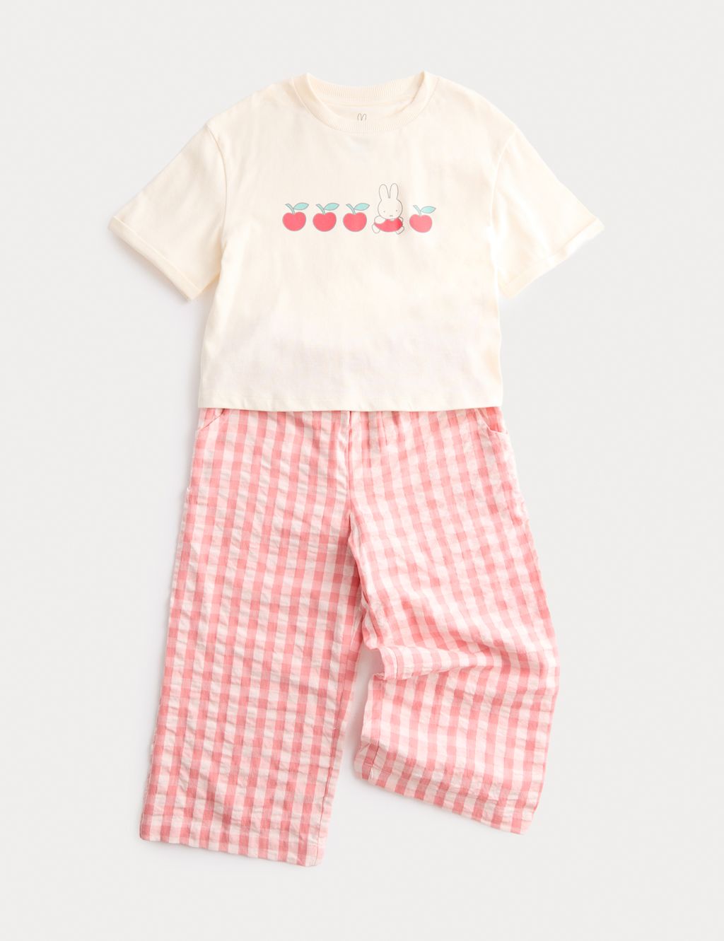 M&S 2 Piece Pure Cotton Miffy&trade; Outfit (2-8 Yrs) - 5-6 Years - Light Cream, Light Cream