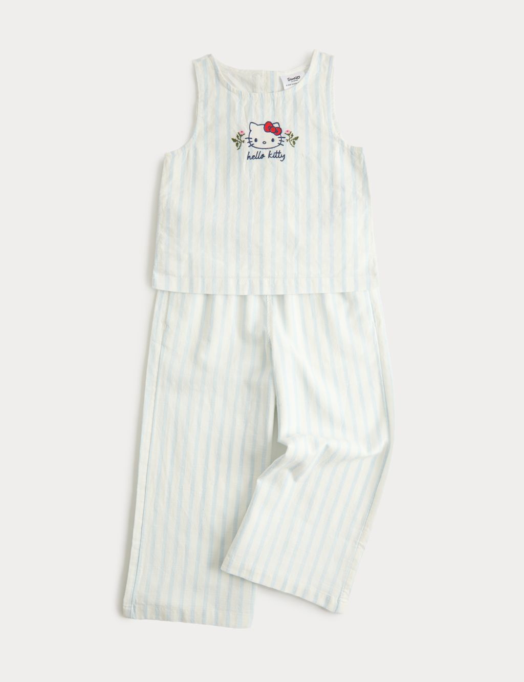 M&S 2 Piece Pure Cotton Hello Kitty&trade; Outfit (2-8 Yrs) - 2-3 Years - Ivory, Ivory