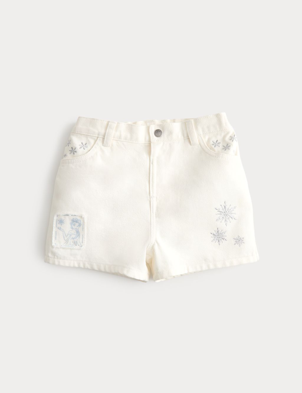 M&S Disney Frozen&trade; Denim Shorts (2-8 Yrs) - 2-3 Years - Blue, Blue