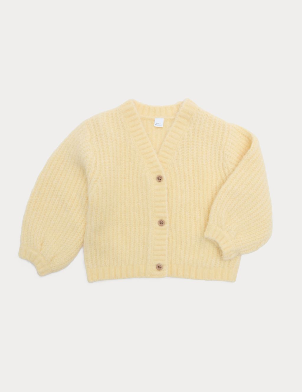 M&S Cardigan (0-5 Yrs) - 12-18 Months - Yellow, Yellow