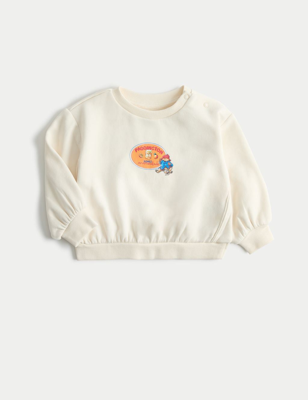 M&S Cotton Rich Paddington&trade; Sweater (0 Mths-3 Yrs) - 0-3 Months - Cream Mix, Cream Mix