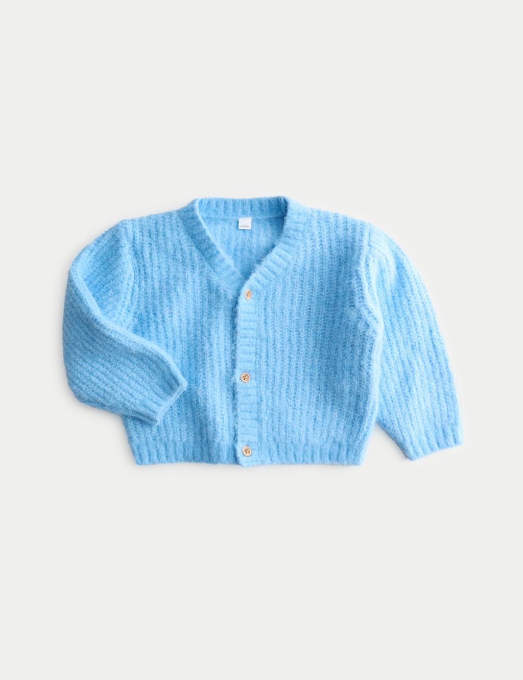 M&S Knitted Cardigan (0-5 Yrs) - 0-3 Months - Blue, Blue