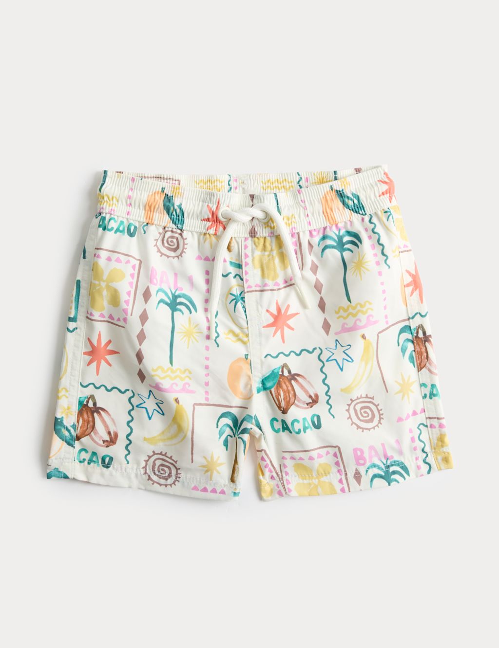 M&S Mini Me Tropical Swim Shorts (0 Mths - 5 Yrs) - 0-3 Months - Navy Mix, Navy Mix