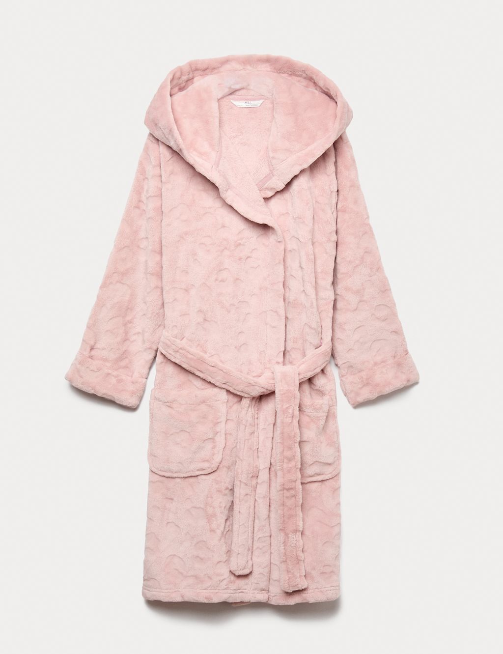 M&S Kids Fleece Leopard Print Robe (1-16 Yrs) - 1-1+Y - Pink, Pink
