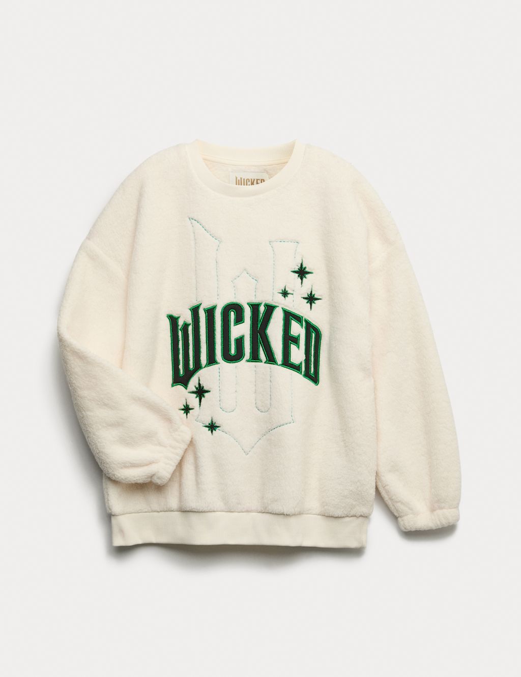 M&S Wicked™ Fleece Sweatshirt - 11-12 - Cream Mix, Cream Mix