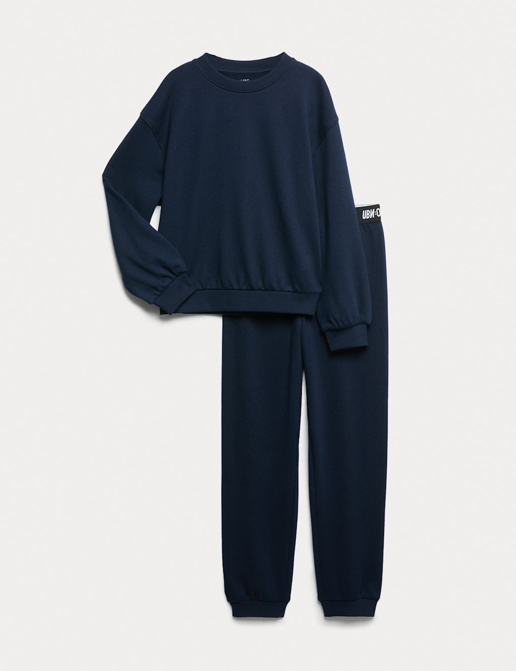 M&S Lounge Pyjama Set (6-16 Yrs) - 13-14 - Navy Mix, Navy Mix