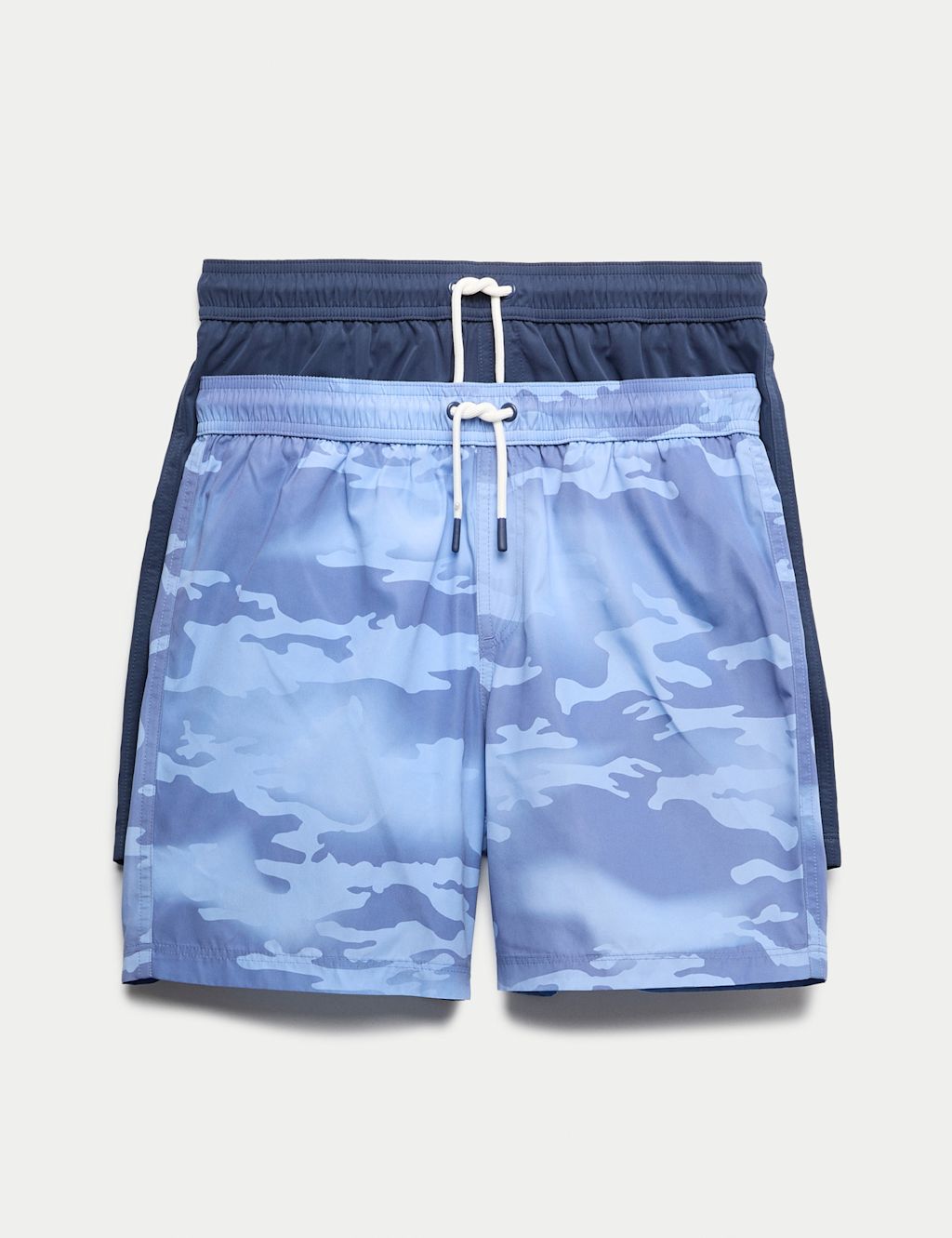 M&S 2 Pack Swim Shorts  (6-16 Yrs) - 10-11 Years - Blue, Blue