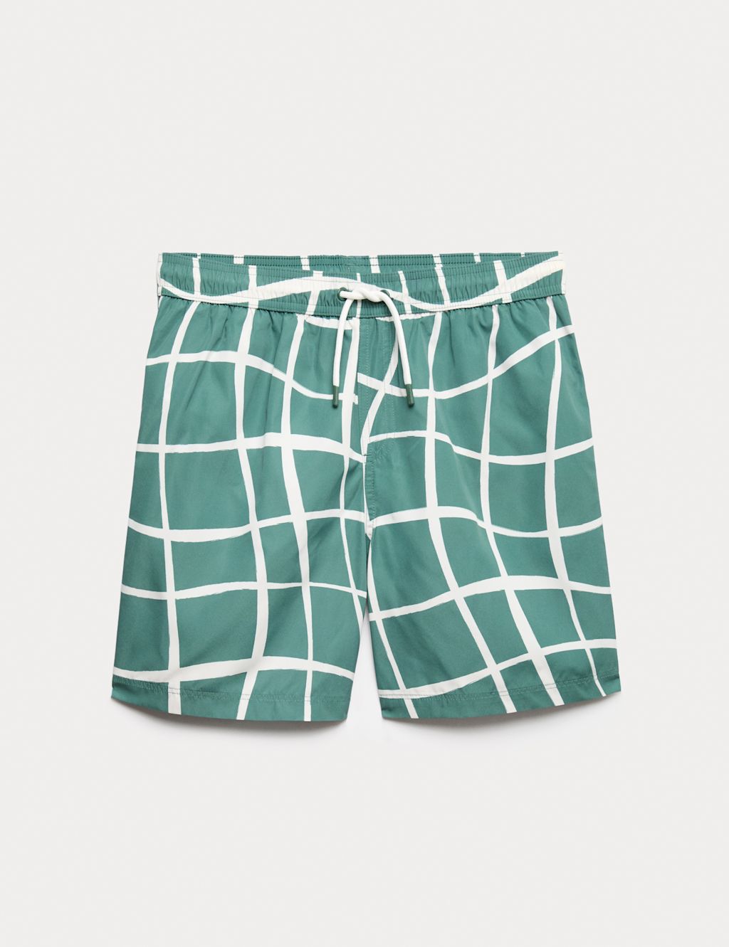 M&S Patterned Swim Shorts (6-16 Yrs) - 10-11 Years - Green, Green