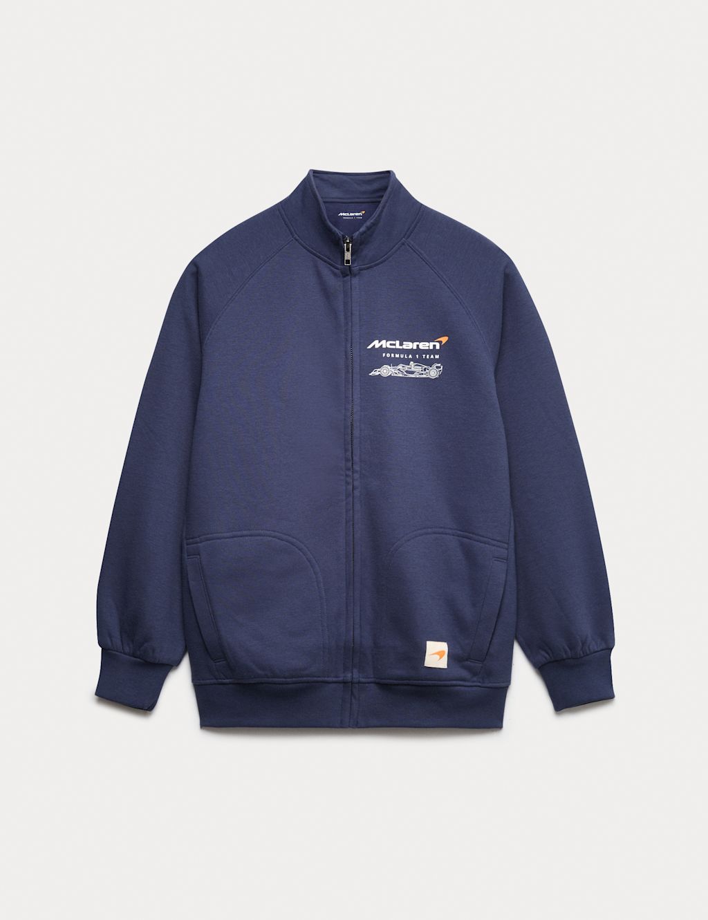 M&S Cotton Rich McLaren&trade; Sweatshirt (6-16 Yrs) - 14-15 Years - Blue, Blue