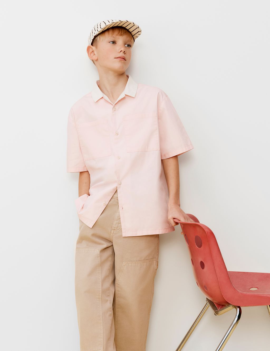 M&S Pure Cotton Graphic Shirt (6-16 Yrs) - 10-11 Years - Pink, Pink