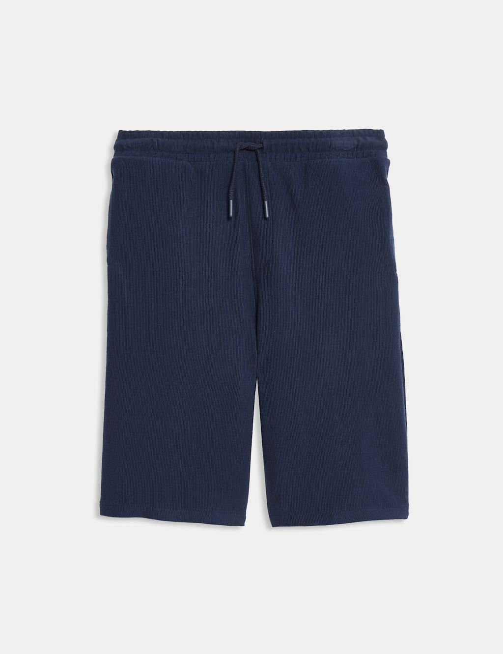 M&S Pure Cotton Textured Shorts (6-16 Yrs) - 10-11 Years - Navy, Navy