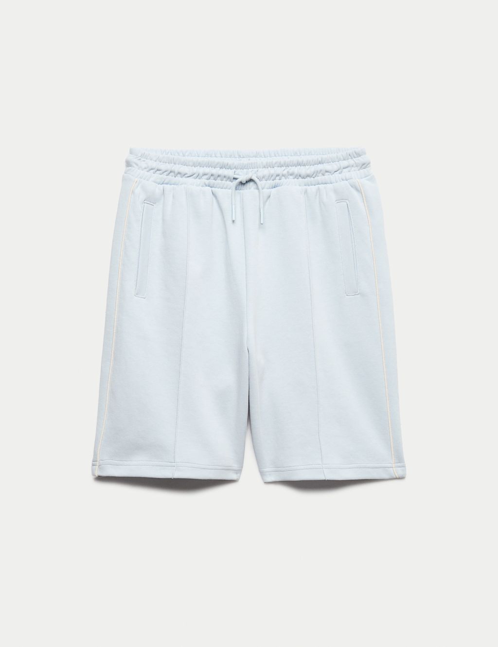 M&S Cotton Rich Jersey Shorts (6-16 Yrs) - 10-11 Years - Light Blue, Light Blue