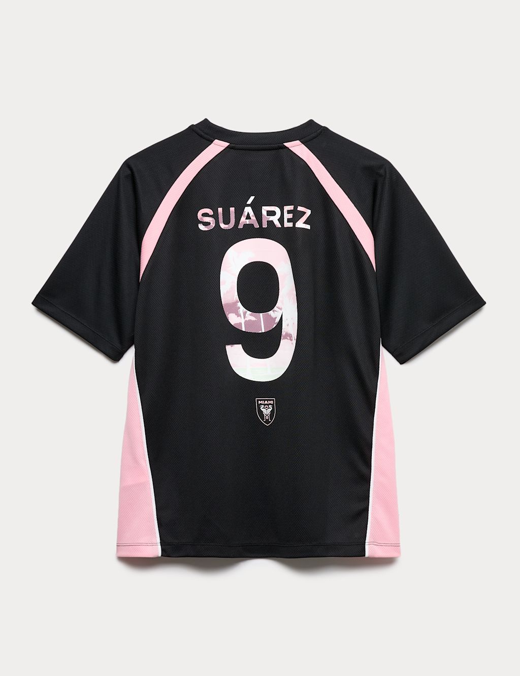 M&S InterMiami&trade; Suarez Football T-Shirt (6-16 Yrs) - 10-11 Years - Pink Mix, Pink Mix